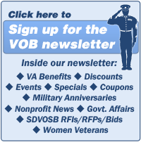 Signup for the Veteran Owned Business Newsletter Click here to sign up for the VOB Newsletter.