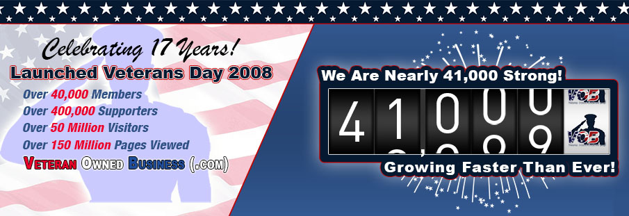 Veteran Owned Business Is Celebrating Our 17th Year Anniversary | Veterans Day 2008 - 2025